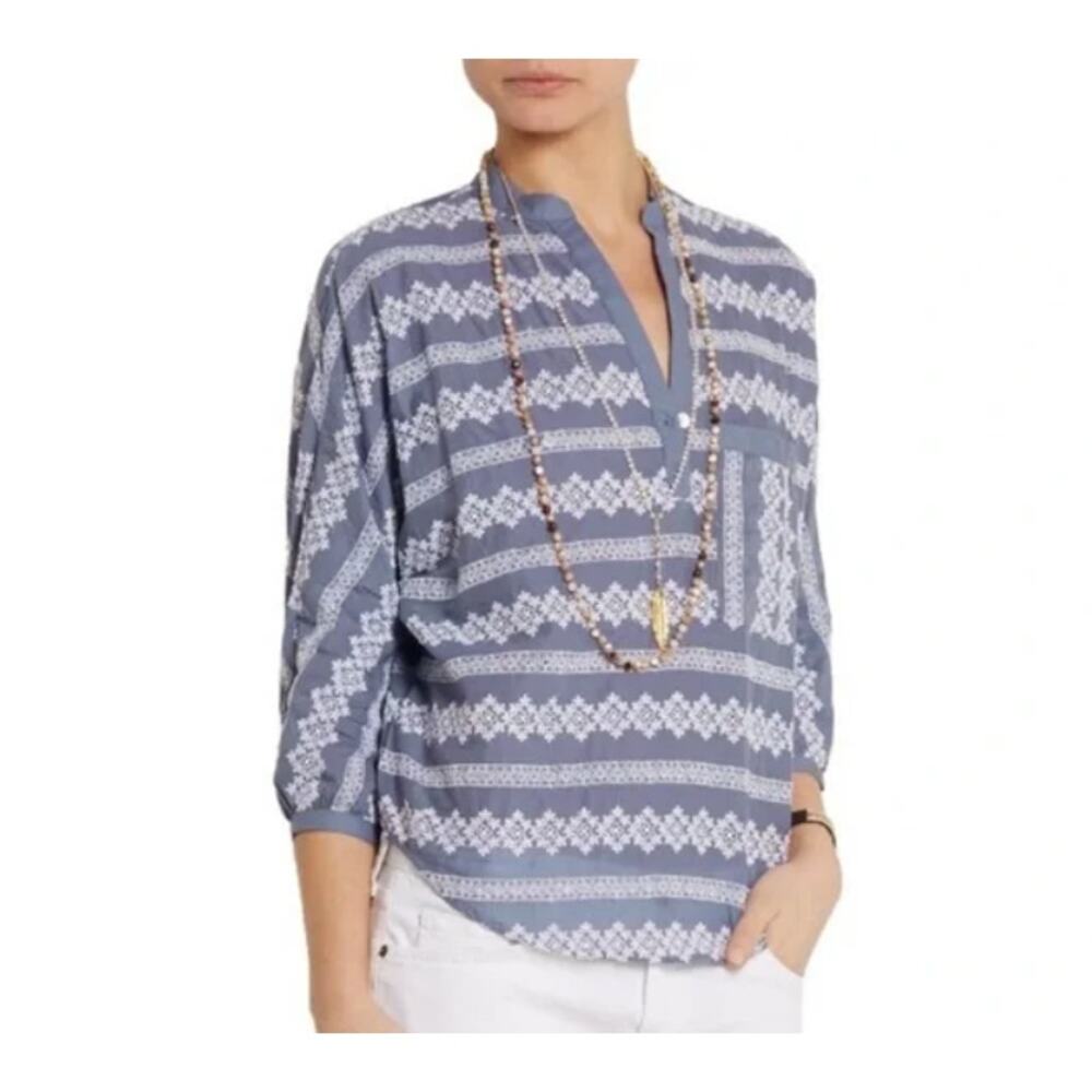 Band Of Outsiders Embroidered Chambray Popover Medium